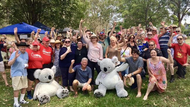 Mt Gravatt East residents celebrate their anti-development win.