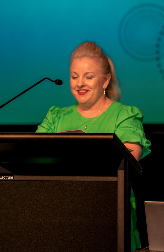 CDU Assistant Manager Indigenous Student Support Barbara Baugh at the First Nations Valedictory Ceremony held at Charles Darwin University on September 29, 2022. Picture: Contributed