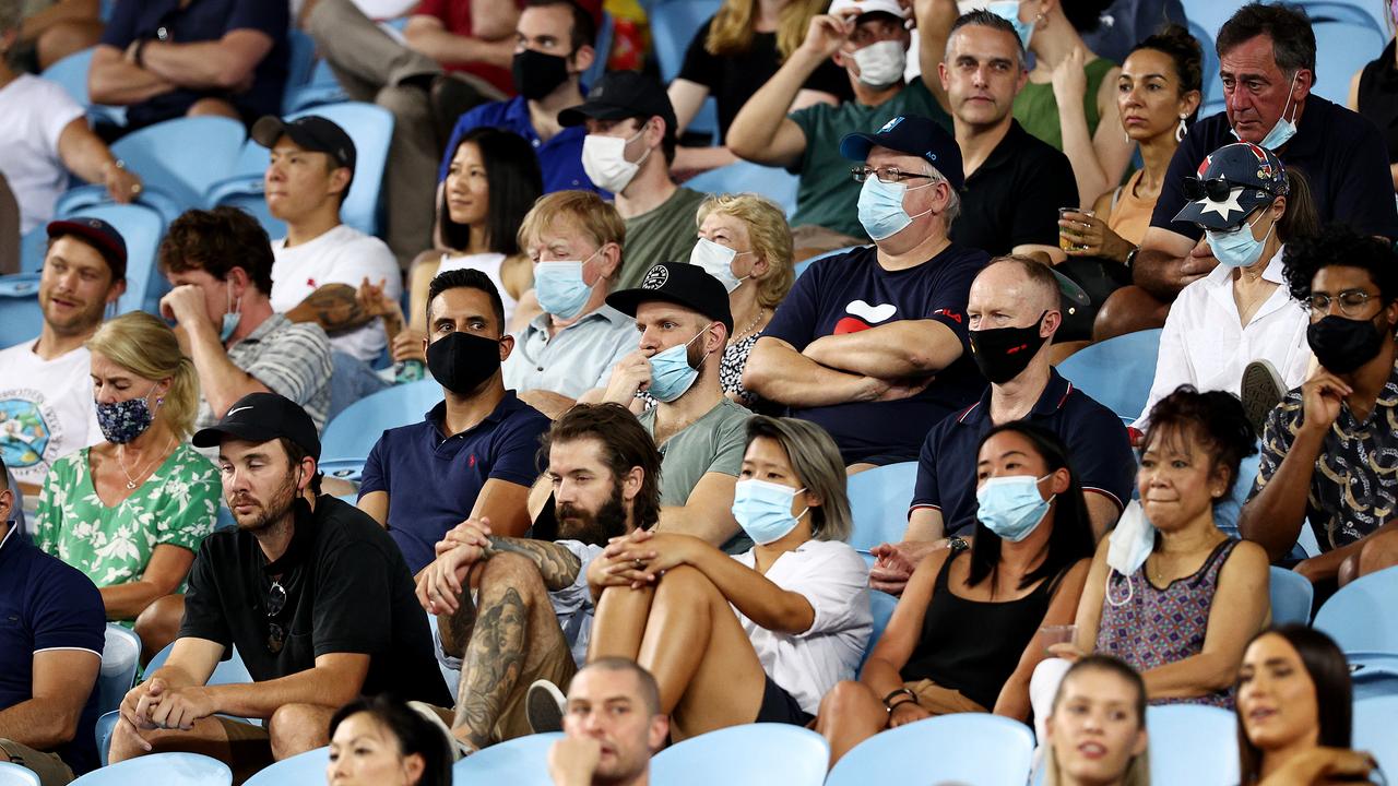 Spectators at the Australian Open last week. Picture: Darrian Traynor/Getty Images