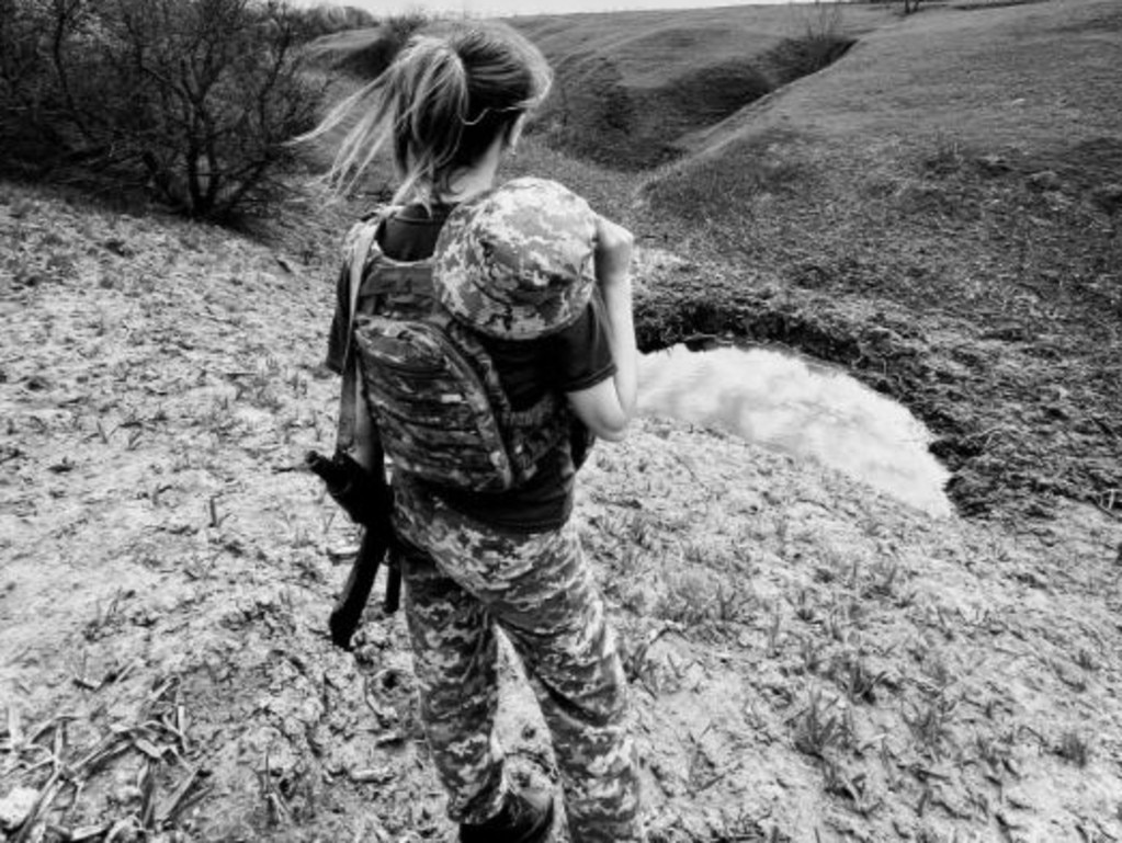 A recruit poses with a rifle. Picture: Instagram/@_krii_13/