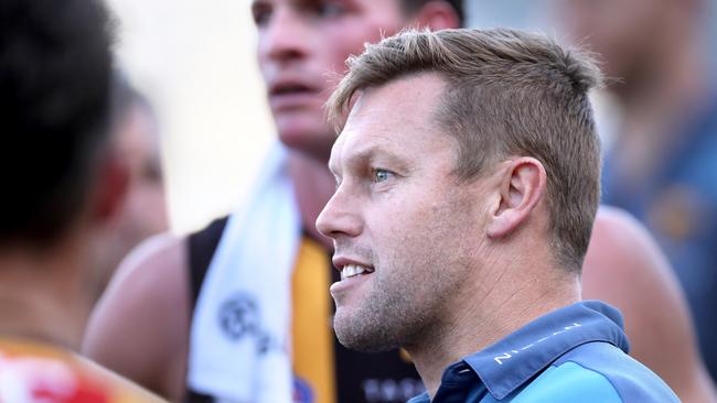 Hawks coach Sam Mitchell was always a player in a hurry. Picture: Getty Images