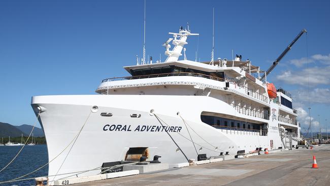 Cairns-based cruise company Coral Expeditions hopes to restart operations in August. Picture: Brendan Radke