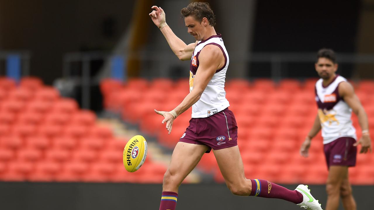 Joe Daniher starred for the Lions on Saturday. Picture: Albert Perez/Getty Images