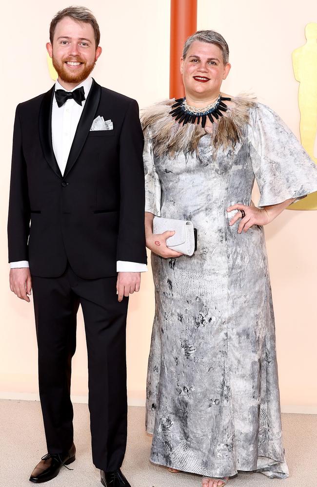 Lachlan Pendragon and his mum Melinda at the 95th Annual Academy Awards. Picture: Arturo Holmes/Getty Images