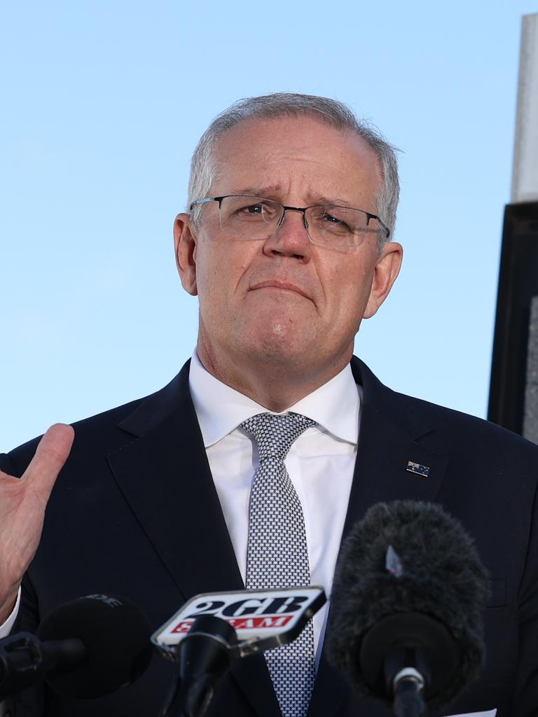 The polling, obtained by news.com.au, also suggests disapproval for the PM is at its highest since the election was called. Picture: Jason Edwards