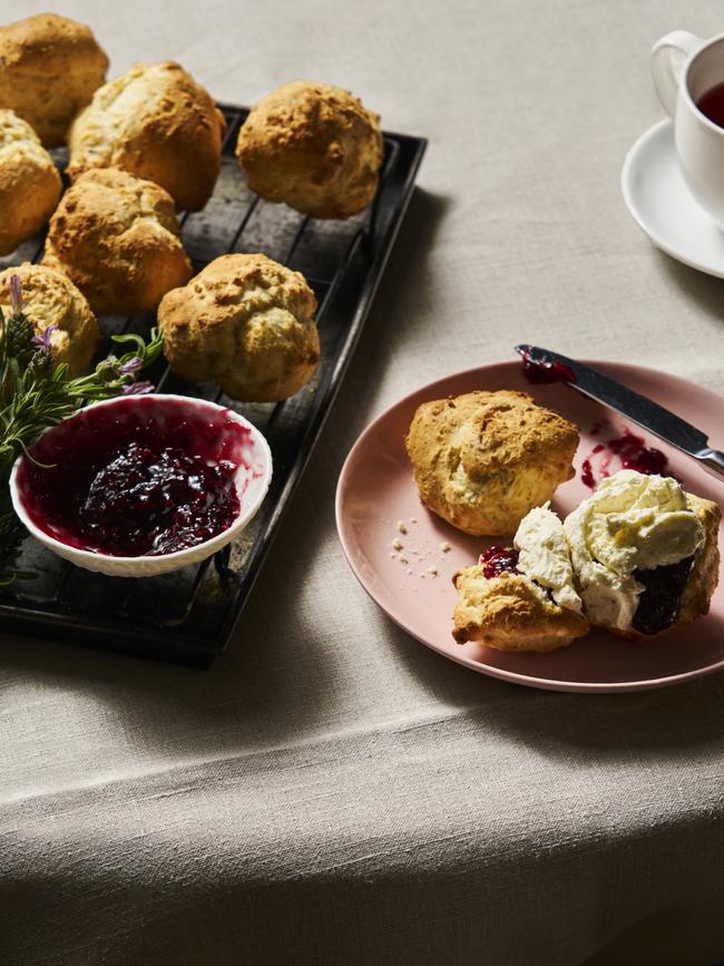 Old-fashioned excellence, hot scones. Photography: Leon Schoots