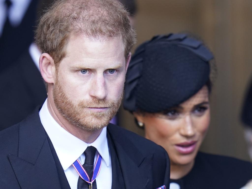 Prince Harry and Meghan, Duchess of Sussex leave Westminster Hall, London after the funeral of Queen Elizabeth II Picture: Getty Images