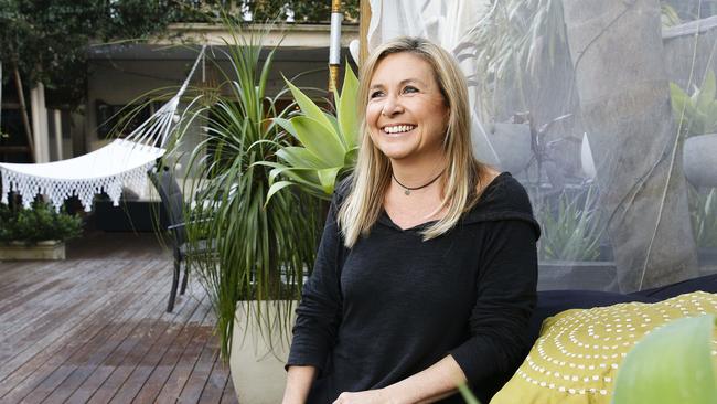 Leonie Hull at her home in Bondi, which she rents out via Airbnb. Picture: Justin Lloyd.