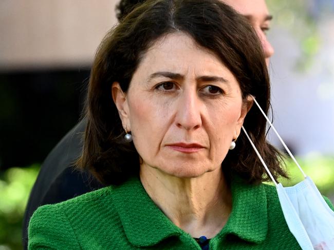 SYDNEY, AUSTRALIA - NewsWire Photos SEPTEMBER 17, 2021: Premier Gladys Berejiklian provides an update on COVID-19 and quarantine arrangements.Picture: NCA NewsWire / Jeremy Piper