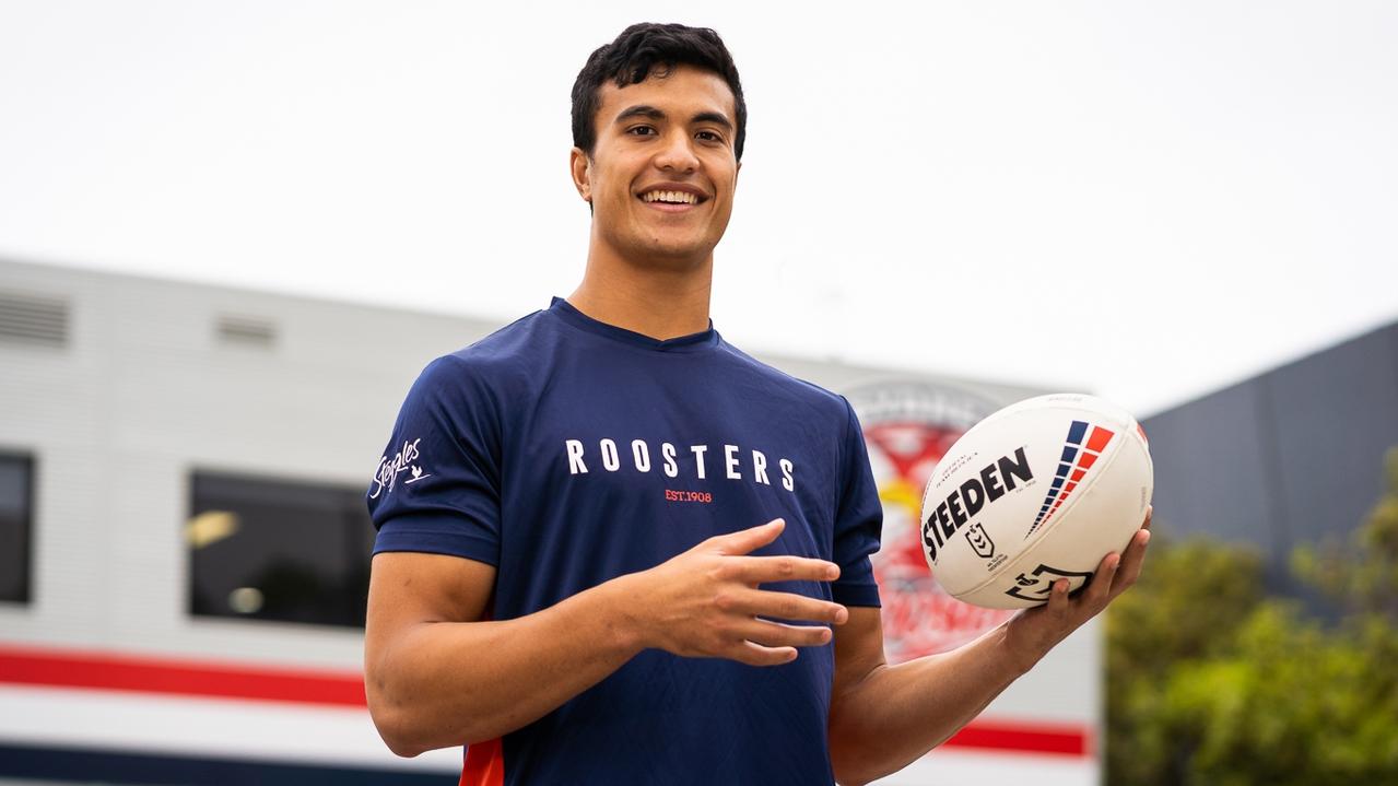 Sydney Roosters signing Joseph Suaalii. Picture: Roosters Digital