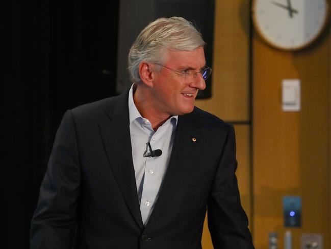 02/05/2018: (L-R) Steven Lowy, Co-CEO, Westfield Corporation and OneMarket, arriving at the OneMarket investor briefing in Sydney on Wednesday. The retail technology company will be spun out of Westfield and listed separately on the ASX. Photographed Hollie Adams/The Australian