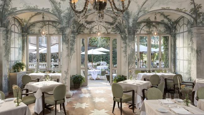 Le Jardin de Russie restaurant in Rome.