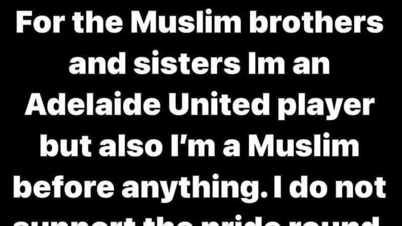 Musa Toure deleted Instagram post.