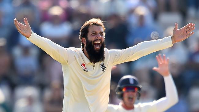 Moeen Ali accused an Australian player of calling him Osama. Picture: AFP