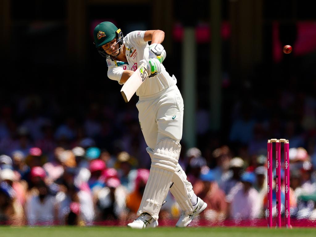 Sam Konstas in action during the Australian summer. Picture: Darrian Traynor/Getty Images