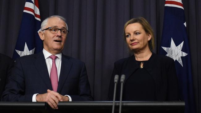 Announcement ... Prime Minister Malcolm Turnbull and Health minister Sussan Ley reveal plans for a $250 million Biomedical Translation Fund Fund. Picture: AAP/Mick Tsikas