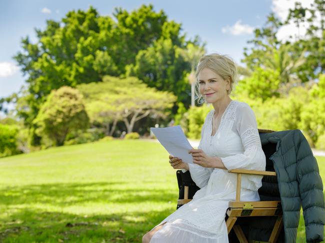 Nicole Kidman on the set of Nine Perfect Strangers at Byron Bay. Picture: Supplied