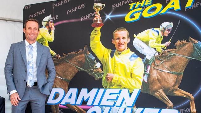 Damien Oliver meets the fans and poses for selfies where his incredible journey began in Perth. Picture: Western Racepix.