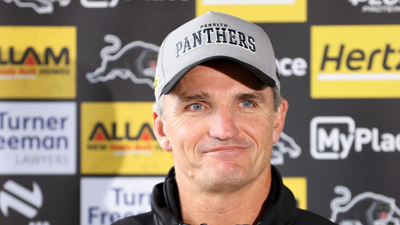 Ivan Cleary wasn’t smiling in his post-game press conference after his side was denied a try. Picture: NewsWire / Damian Shaw