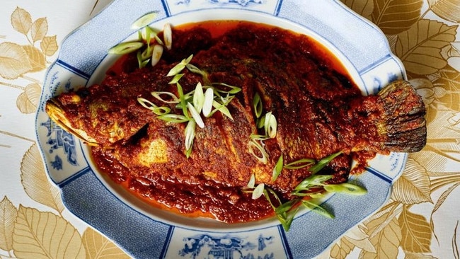 Tony Tan's sambal snapper is a dish of flavour and beauty.