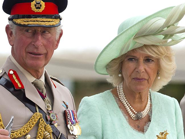 LONDON, ENGLAND - AUGUST 15: (L-R) Prince Charles, Prince of Wales and Camilla, Duchess of Cornwall attends the Drumhead Service during the 70th Anniversary commemorations of VJ Day (Victory over Japan) on Horse Guards Parade August 15, 2015 in London, England. on August The event marks the 70th anniversary of the surrender of Japanese Forces, bringing about the end of World War II. Queen Elizabeth II and Prince Philip, Duke of Edinburgh will join British Prime Minister David Cameron and former prisoners of war during services throughout the day as tributes are made to the the estimated 71,244 British and Commonwealth casualties of the Far East conflict. Japan formally surrendered on September 2, 1945 at a ceremony in Tokyo Bay on USS Missouri. (Photo by Ben A. Pruchnie/Getty Images)