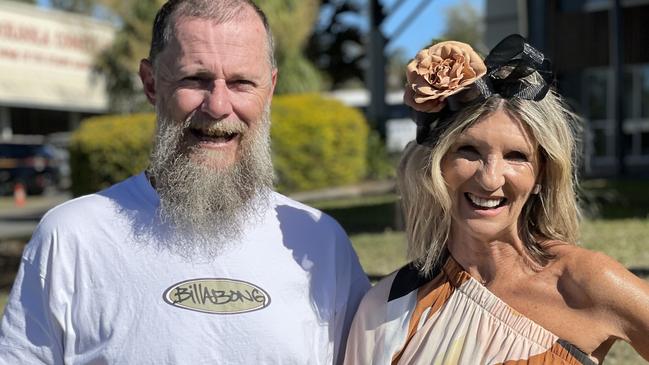 Peter Rutledge and Jodie Findlay at the Gympie Races on June 15, 2024.