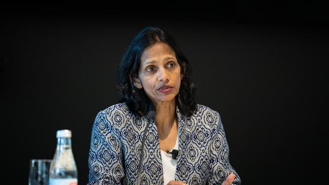 Macquarie Group chief executive Shemara Wikramanayake is paid 50 times more than the Prime Minister. Picture: NewsWire / Christian Gilles