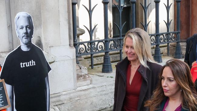 Supporters of WikiLeaks founder Julian Assange: his lawyer Jen Robinson (left) and his wife Stella Assange walk into the Royal Courts of Justice in London on March 26, 2024 Photo: Jacquelin Magnay