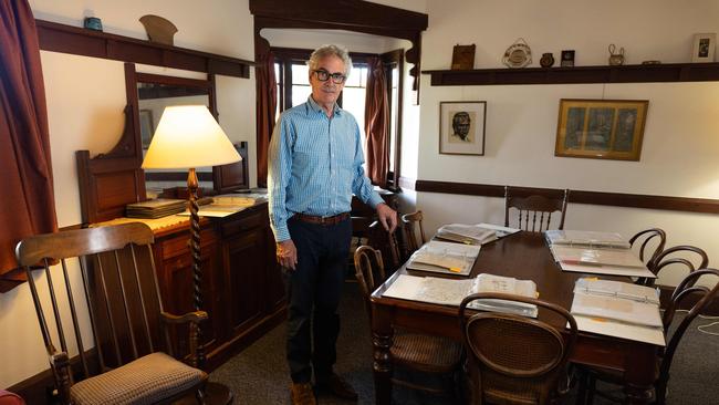 Mr Harley wants to preserve the house, as well as some of the original furniture like the desk and chair the PM sat at, as well as the extensive native gardens. Picture: Jason Edwards