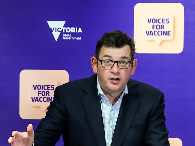 MELBOURNE, AUSTRALIA - NewsWire Photos 05 SEPTEMBER 2021 : Victorian Premier Dan Andrews announcing latest Covid-19 infection cases across the state. Picture : NCA NewsWire / Ian Currie