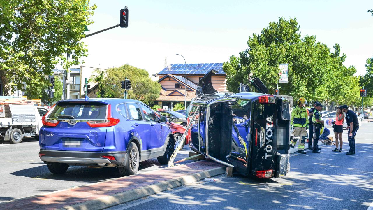 The two boys allegedly fled the scene of the crash, but they were arrested by police a short time later. Picture: Brenton Edwards​