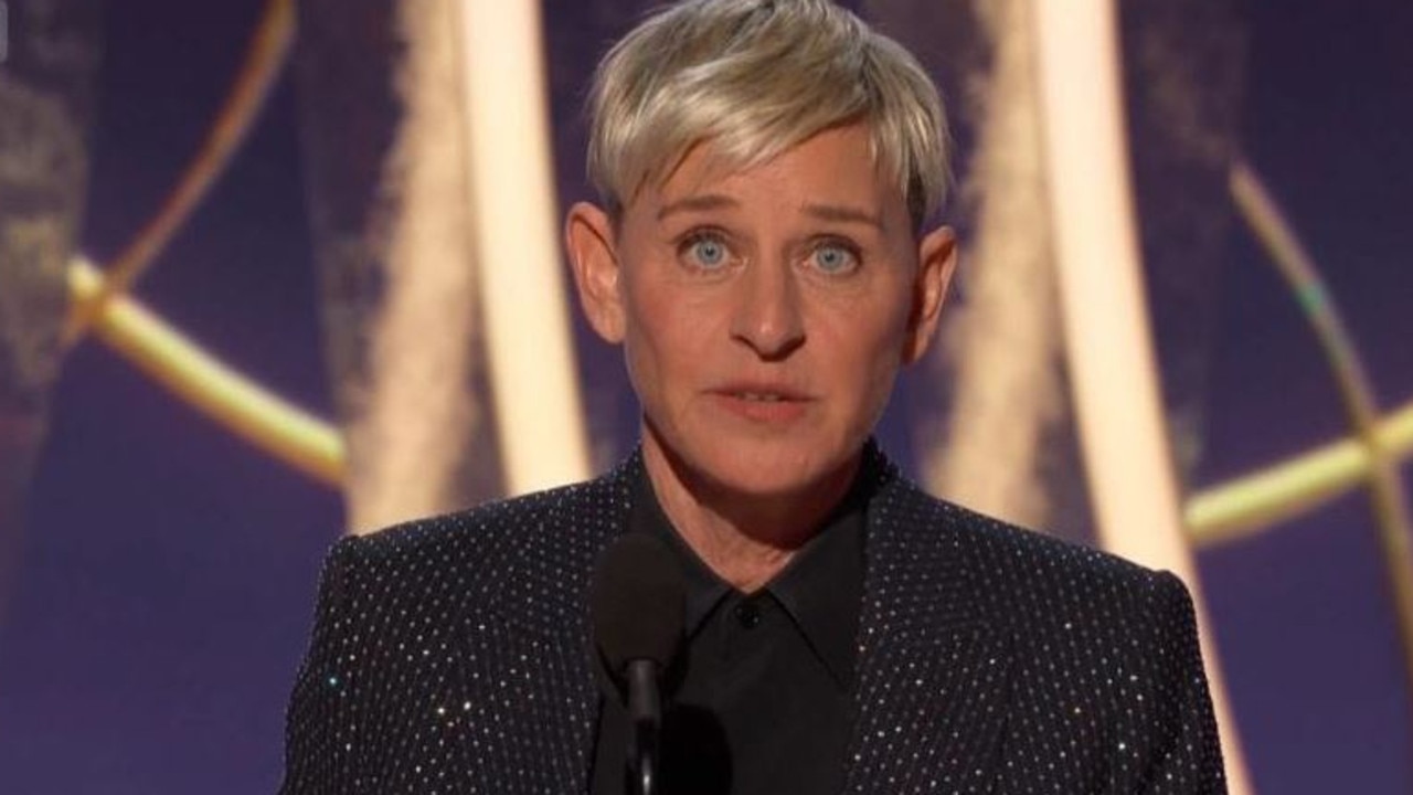 Ellen DeGeneres at the 2020 Golden Globes. Picture: Foxtel.