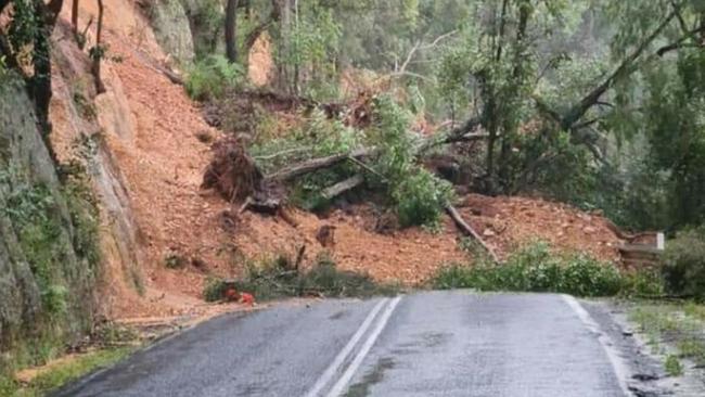 Waterfall Way is closed in both directions between Summervilles Road and Horseshoe Road due to a landslip.