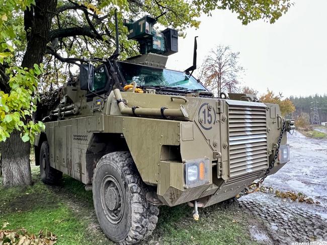 An Australian Bushmaster Protected Mobility Vehicle in action in Ukraine. Supplying equipment is one thing, but it is a massive step to start supplying Australian lives.