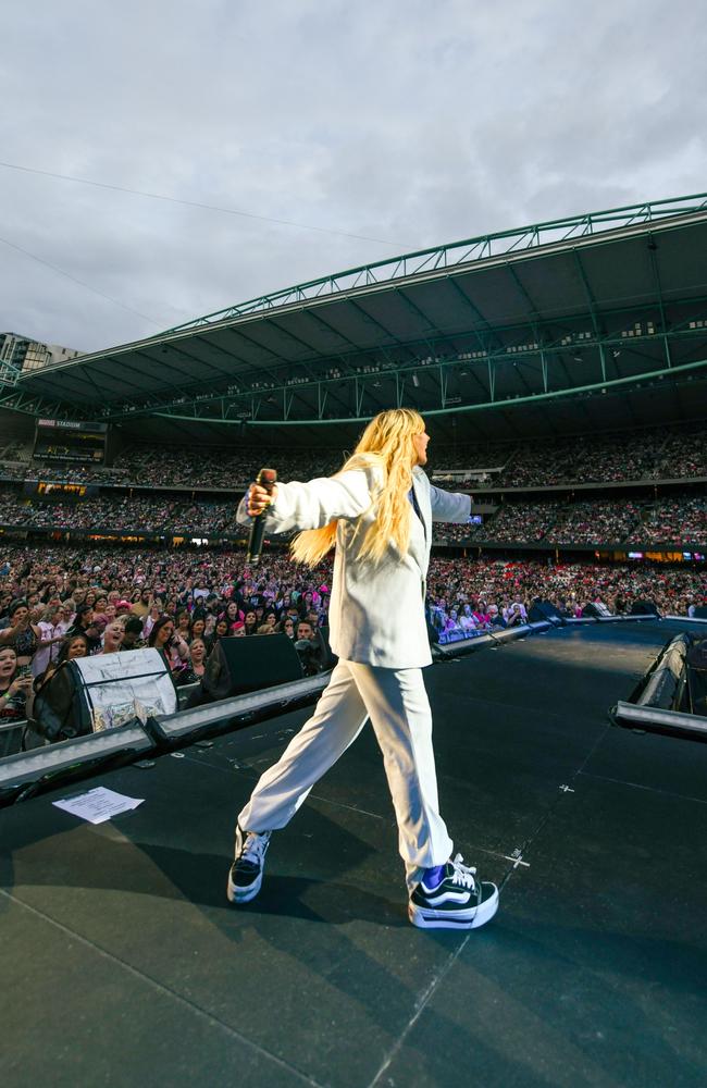 Tones and I performing during the Pink Summer Carnival tour. Picture: Supplied.