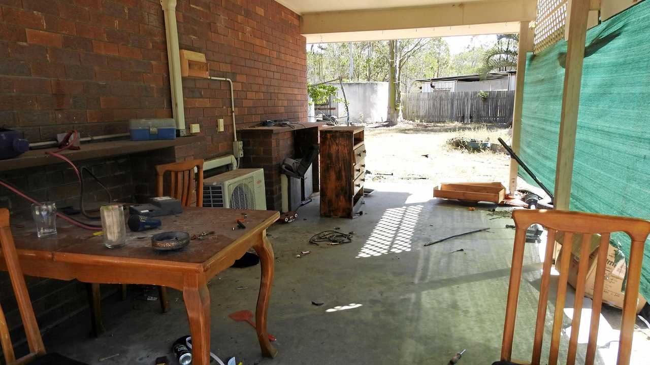 PROPERTY DAMAGE: The state of disrepair to Thomas Olley's Turkey Beach property. Picture: Thomas Olley
