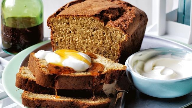 Banana bread: Banana, cardamom and yoghurt loaf.