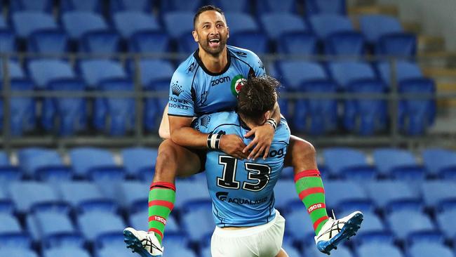 South Sydney's Benji Marshall was inspirational against the Gold Coast Titans. Picture: NRL Images