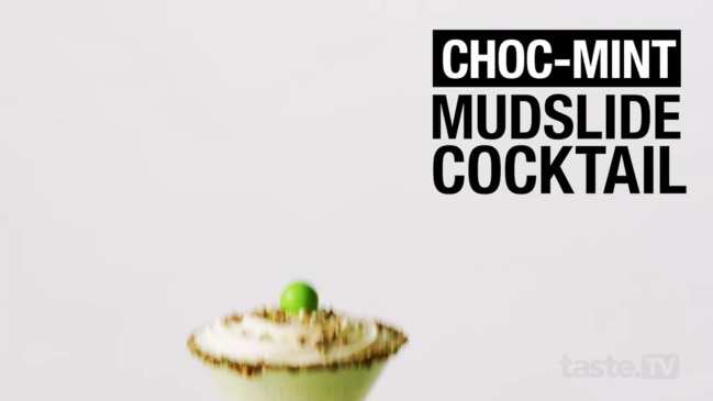 Choc mint mudslide cocktail