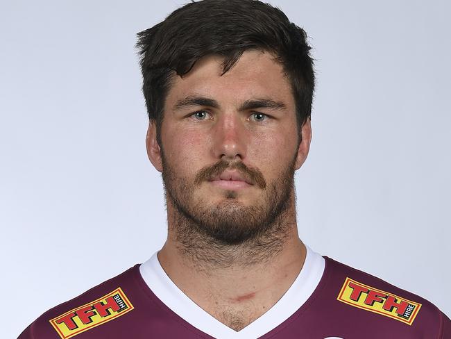 BRISBANE, AUSTRALIA - JANUARY 27: Liam Wright poses during the Queensland Reds Super Rugby headshots session at Ballymore Stadium on January 27, 2021 in Brisbane, Australia. (Photo by Albert Perez/Getty Images)