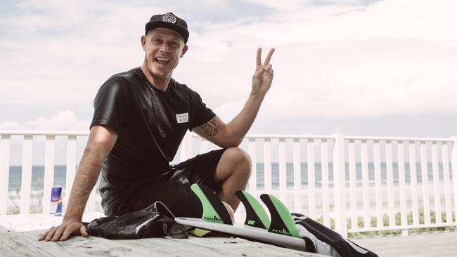 Mick Fanning at home. Picture: Corey Wilson/Red Bull