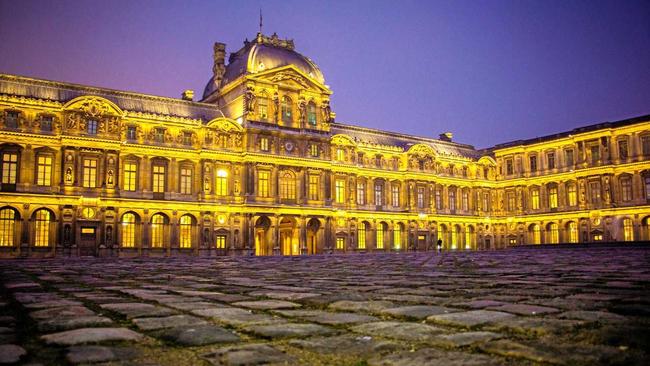 The Louvre Museum in Paris - one of the world's greatest - and, right, the Uffizi in Florence. Picture: Chris D'Agorne