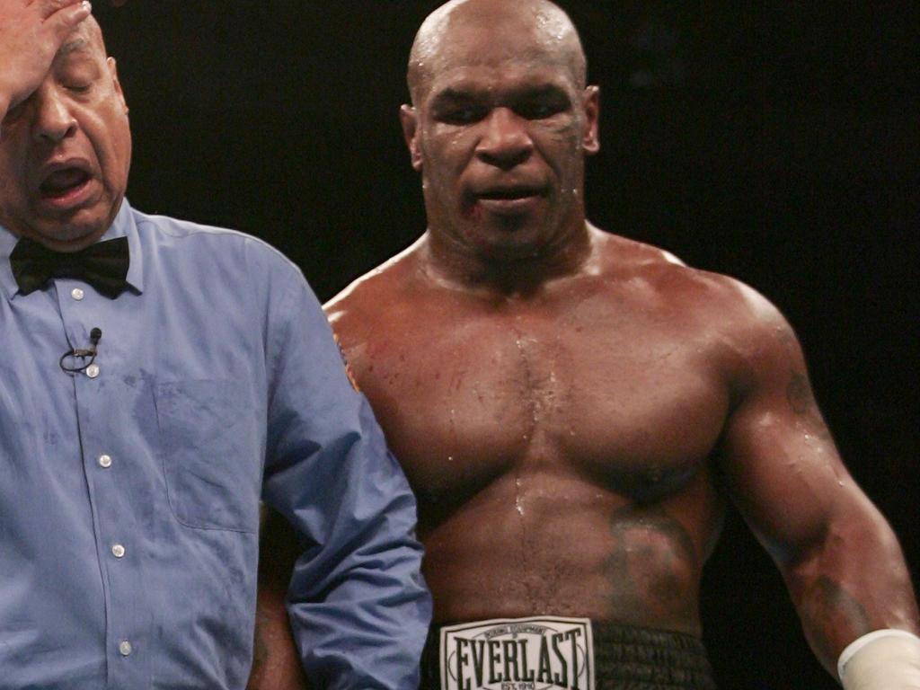 Mike Tyson had a different frame by the time of his final fight in 2005 — at the age of 39.