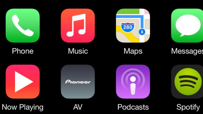 Play on ... Apple’s CarPlay delivers a host of apps.