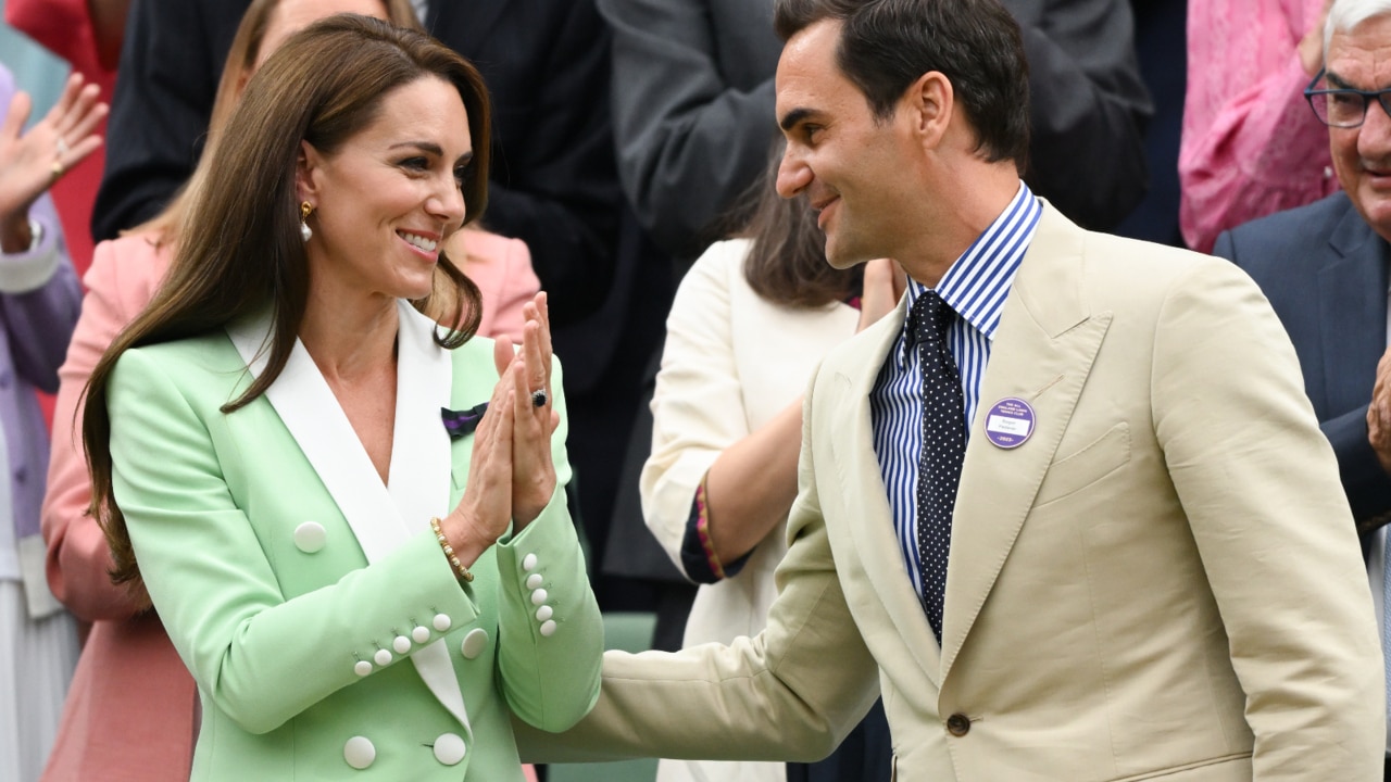 Roger Federer Breaks Royal Protocol With Kate Middleton At Wimbledon   E74d7a79e8624b4a8c9b01f953d02b3d