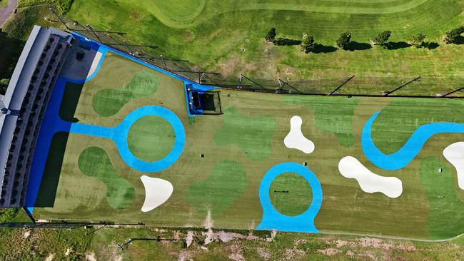 Aerial images of Moore Park Golf Course and driving range. Picture: Sam Ruttyn