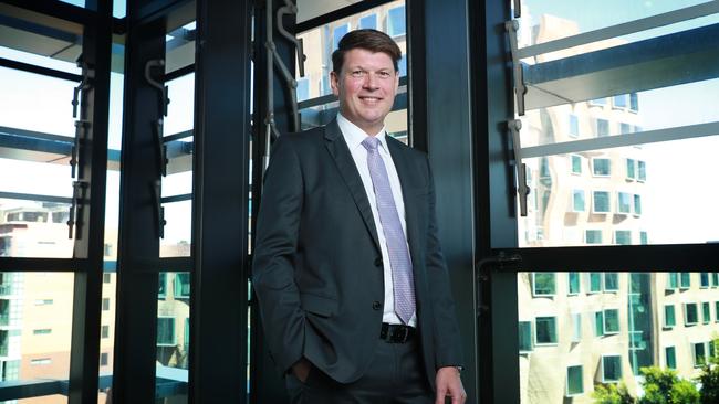 16/11/22: Brett Redman CEO Transgrid marking 1 year as CEO. Pictured at their Sydney offices. John Feder/The Australian.