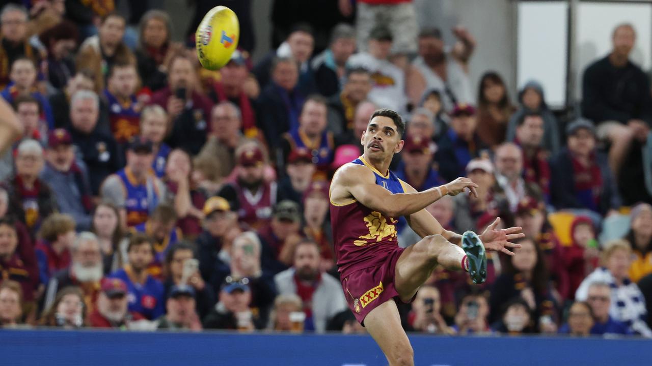 Charlie Cameron has booted 10 goals against Collingwood this year. Picture: Lachie Millard