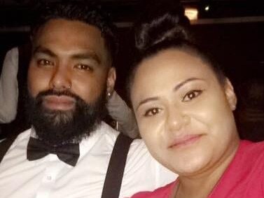 Ianeta Isaako , right, was found unconscious at her Emerton home on Monday night and has become the state's youngest female Covid victim. pictured with her  husband Sako .https://www.facebook.com/photo/?fbid=3311363602237901&set=ecnf.100000928813844