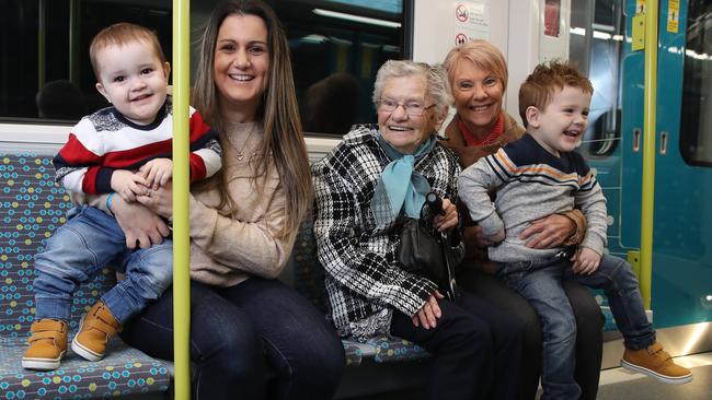 Readers of The Daily Telegraph were given a glimpse of the new driverless trains on Sunday. Picture: David Swift.